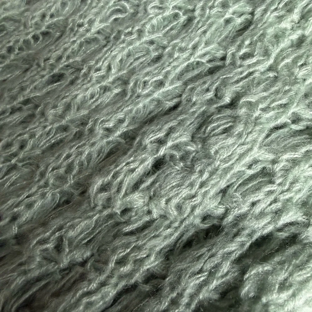 Cozy Mint Knit Infinity Scarf